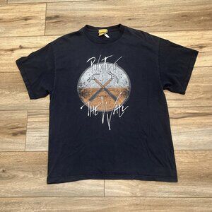 Pink Floyd The Wall Graphic Band Shirt Adult MEDIUM Black 2007 Tin Blue Limited